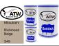 Preview: Mitsubishi, Richmond Beige, S49: 500ml Lackdose + 500ml Klarlack + 250ml Härter - Set, von ATW Autoteile West.